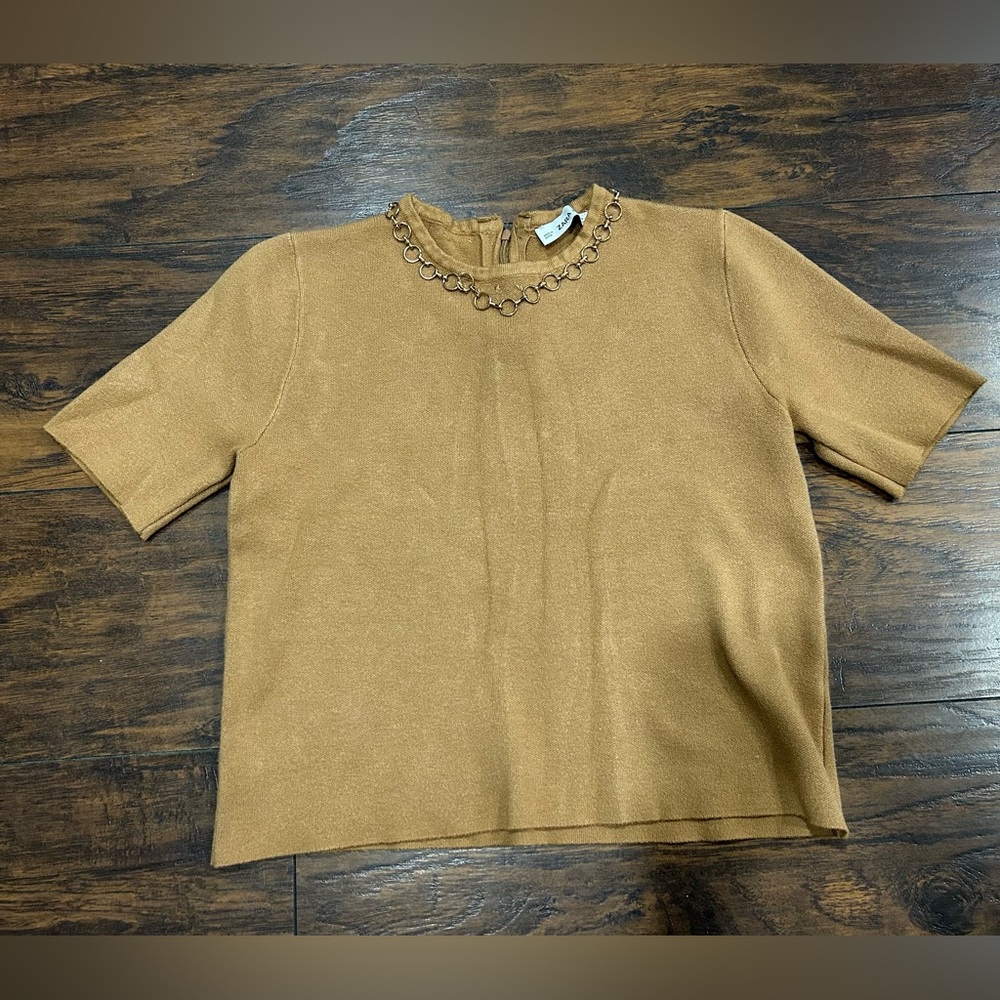 Zara knit‎ top blouse large
